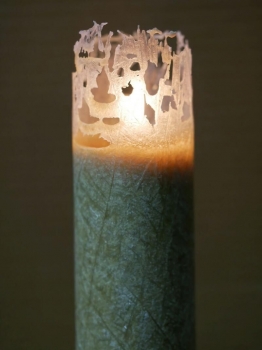 Heilkräuter Kerze Winter Nacht
